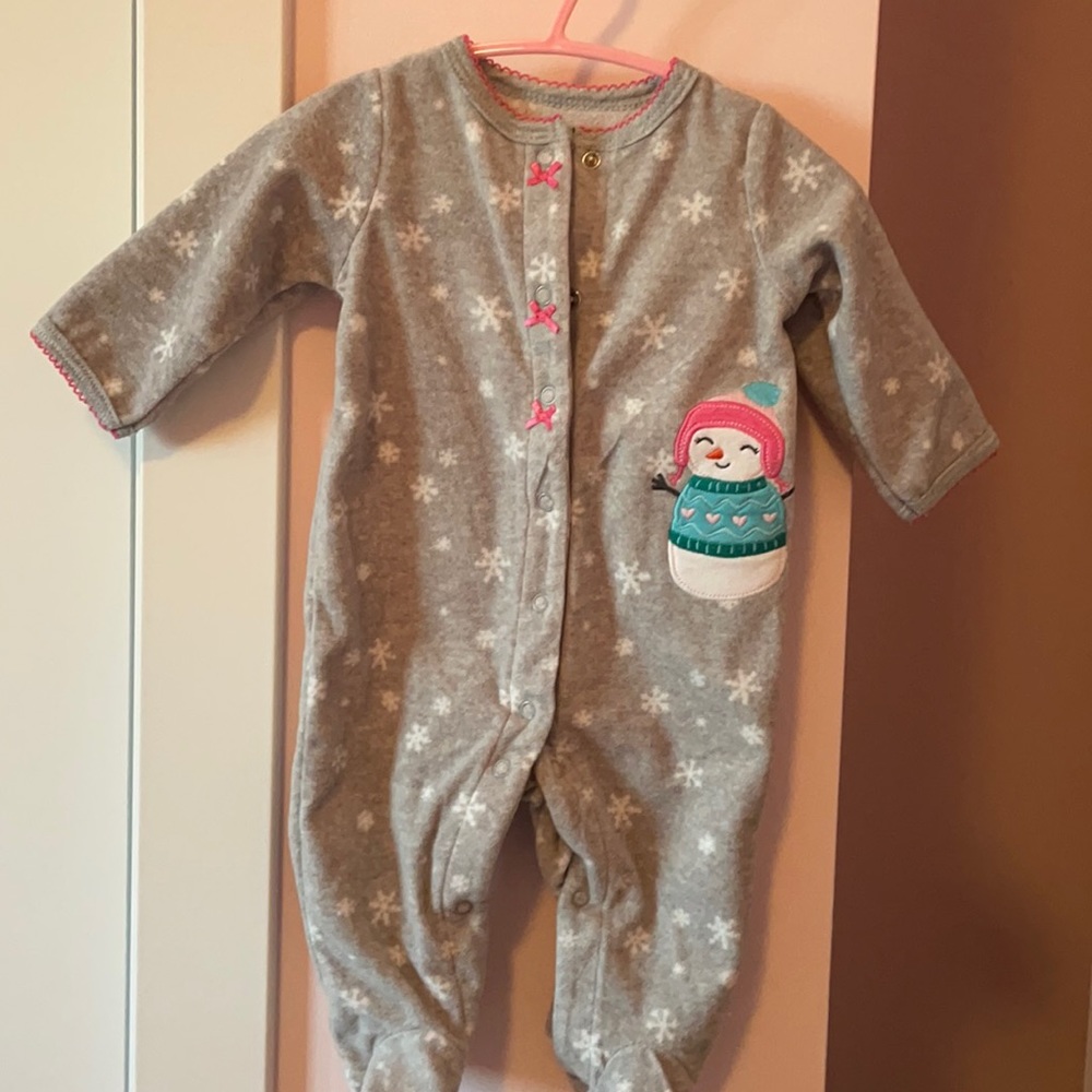 Baby girl polar pajama 0-3 months  ⛄️